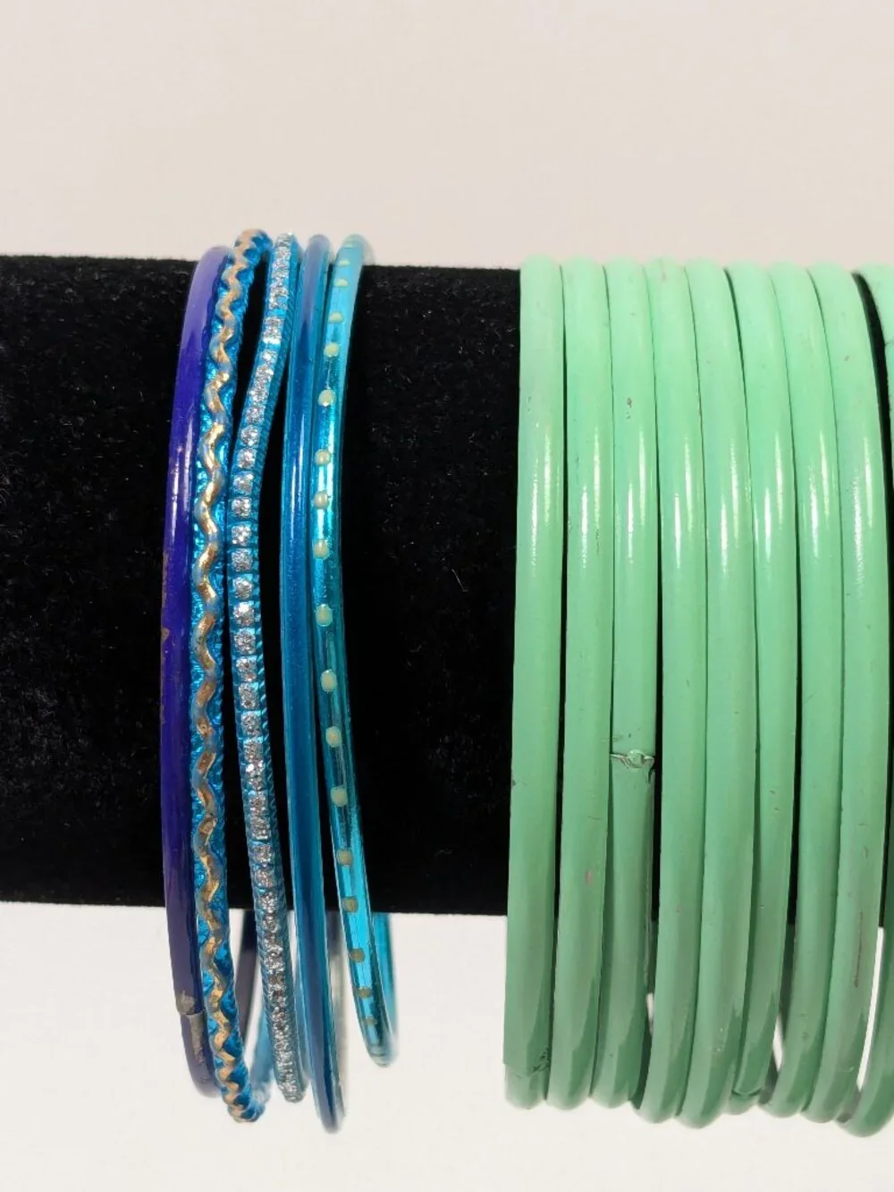 Thin Bangle Bracelet Lot 36 Fashion Jewelry Ready to Wear Variety Colors Texture
